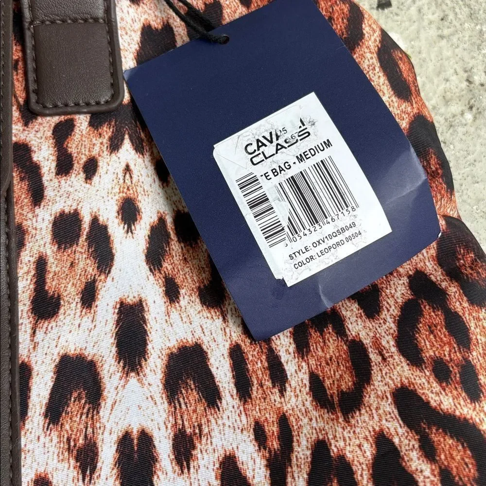 Cavalli class leopard print, medium size tote